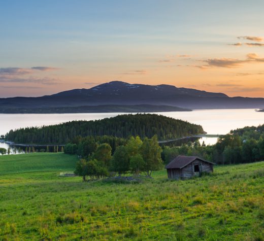 Mountain lake in north of Sweden (Kallsjön, Jämtland).